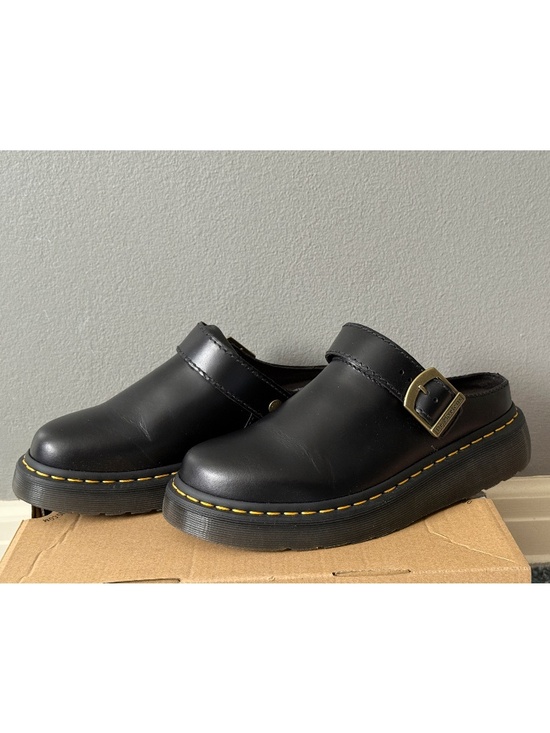 DR. Martens Laketen Atlas Slingback Platform Mules $150 Black Worn Once 31525001 - Picture 6 of 15